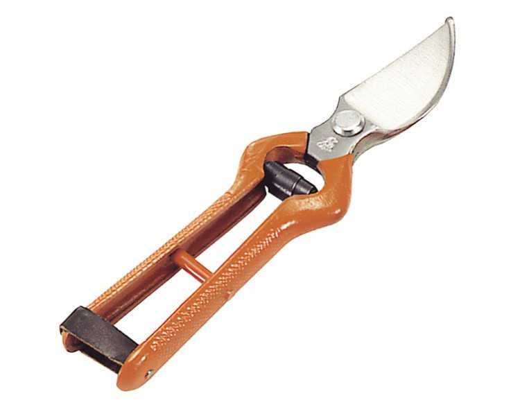Tijeras Podar Forjada Curva   1 Mano  21 cm.