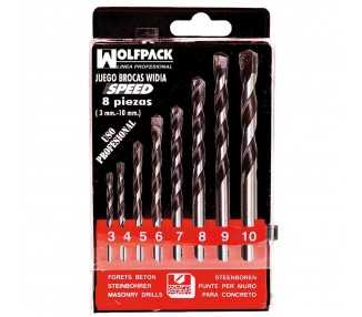 Estuche Brocas Widia Profesional Wolfpack Speed 8 Piezas