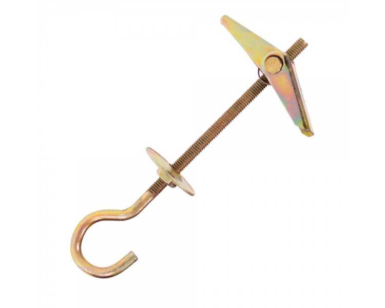 Taco Metal Vuelco Auto Gancho14-M4x95 mm. (Caja de 50 piezas)