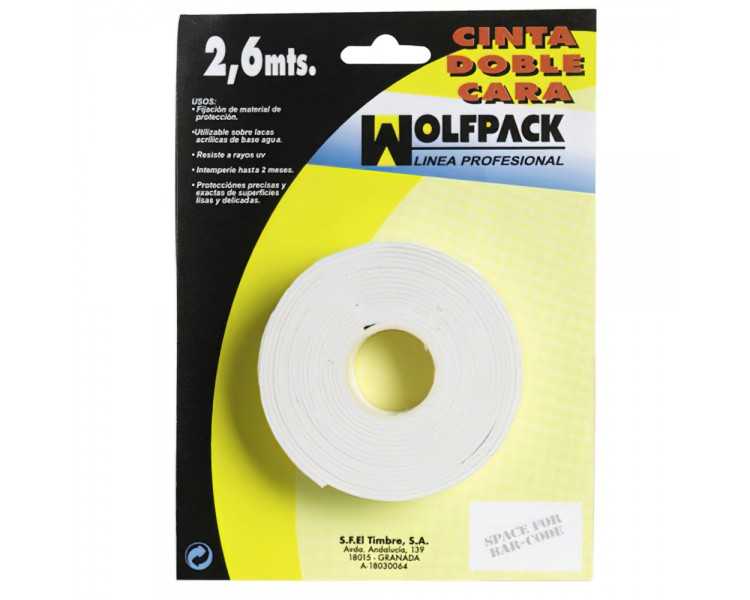 Cinta Doble Cara 2,6 m. x 18 mm.