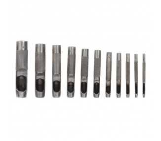 Juego Sacabocados Golpe 12 Piezas 3 a 19 mm