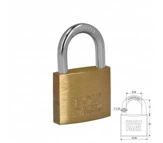 Candado Laton Arco Normal 20 mm.