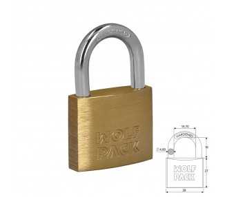 Candado Laton Arco Normal  30 mm.