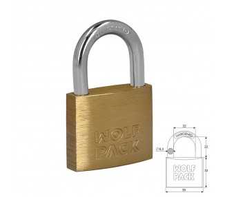 Candado Laton Arco Normal  40 mm.