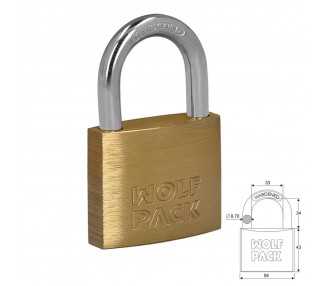 Candado Laton Arco Normal  60 mm.