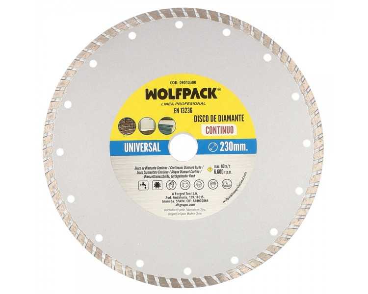 Disco Diamante 230 mm. General Obra Continuo