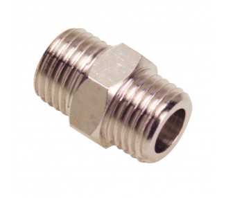 Machon Doble Cilindrico 1/4-1/4 (Blister 2 Piezas)