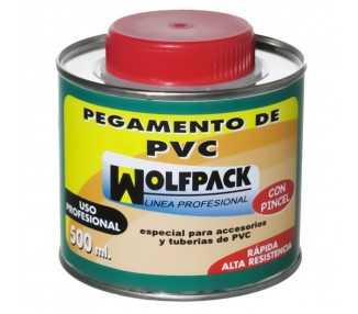 Pegamento Pvc  Wolfpack  Con Pincel 500 ml.