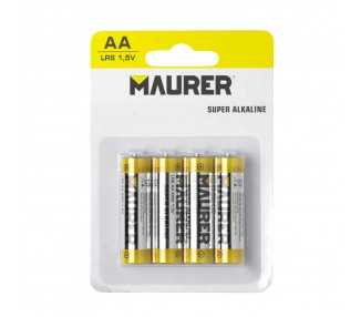 Pila Maurer Alcalina AA / LR06  (Blister 4 piezas)