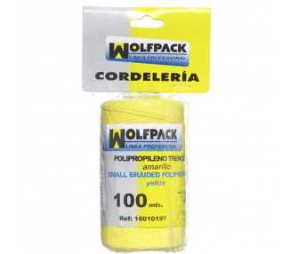 Cuerda Trencilla Polipropileno Amarillo (Bobina 100 Metros)