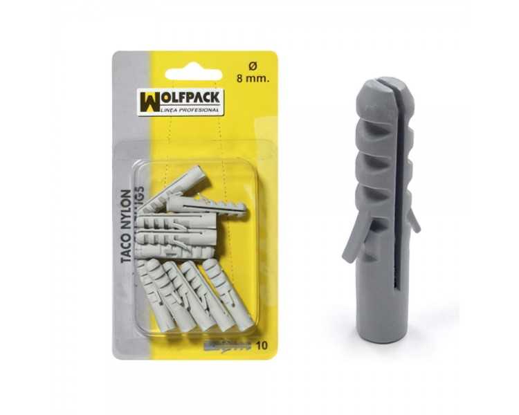 Taco Nylon          4 mm. (50 Piezas)