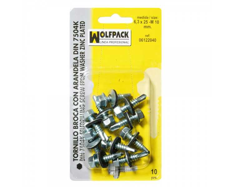 Tornillo Broca 5,5x25-8 mm. (10 Piezas)