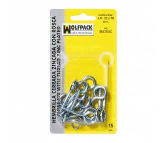 Hembrilla Cerrada 2,4 / 16 x 30 mm. (50 Piezas)