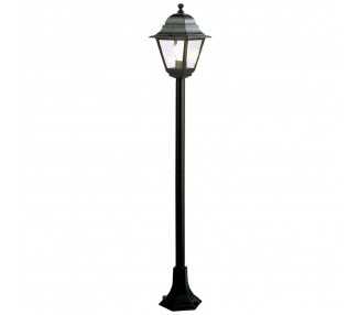 Farol Jardín Con Columna 1,2 Metros Negro