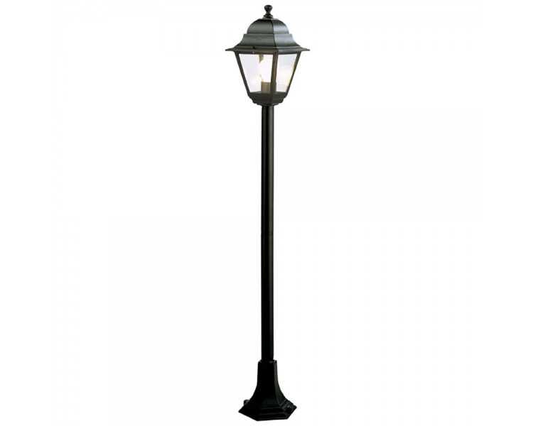 Farol Jardín Con Columna 1,2 Metros Negro