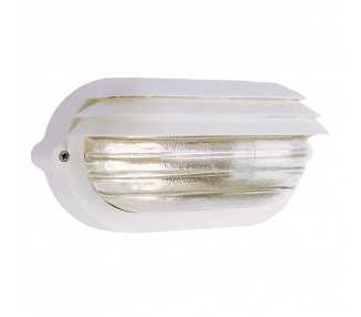Plafón Palpebra   IP54  Oval Blanco