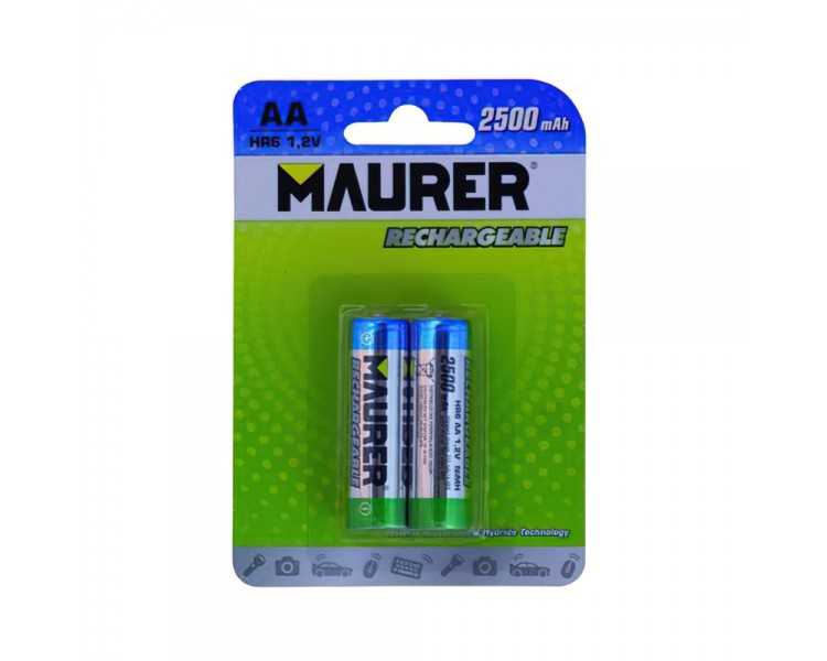 Pila Maurer Recargable HR-6 / AA (Blister 2 Piezas)