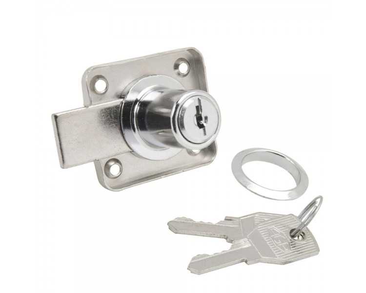 Cerradura Mueble Para Armario 362/25 mm. Cromado