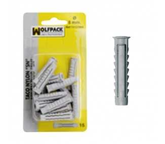 Taco Nylon  SN      8 mm. (15 Piezas)