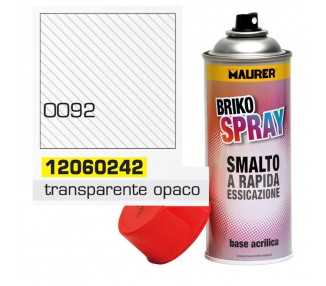 Spray Pintura Transparente Opaco Mate 400 ml.