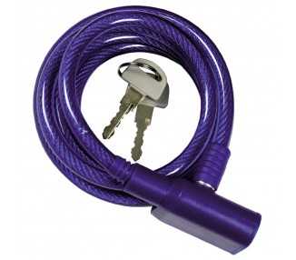 Cable Bicicleta Espiral Con llave 8 mm. x 150 cm.