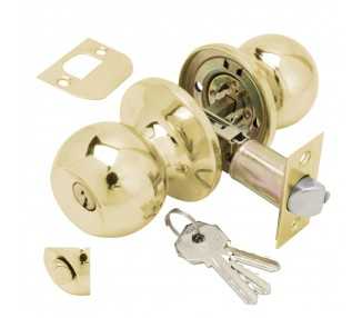 Pomo Puerta Wolfpack Con Llave Con Condena Latonado Para Entrada