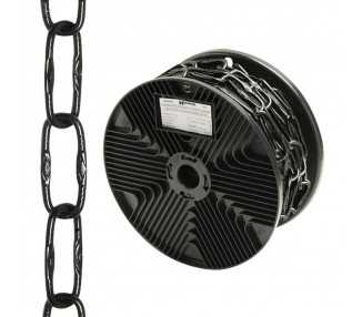 Cadena Decorativa Grabada Negra 4,0x46 mm. Rollo 20 metros