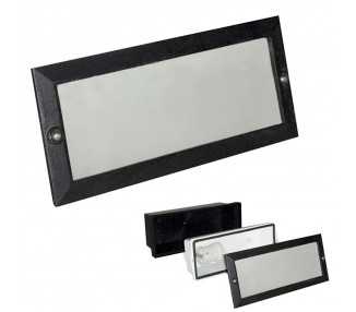 Plafón Empotrar Rectangular Negro