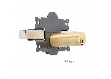 Cerrojo b-3 llave y pulsador pasador de 161mm cilindro redondo de 70mm