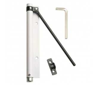Muelle Puerta Wolfpack Aluminio Anodizado Blanco (Blister 1 Pieza)