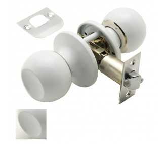 Pomo Puerta Wolfpack Sencillo Blanco Para Pasillo