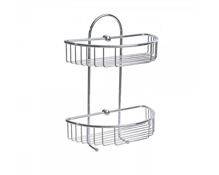 Cestillo Inoxidable Maurer Para Colgar 2 alturas 27x15x37 cm.