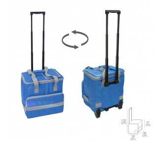 Nevera Bolsa Termica 38 Litros Azul Trolley