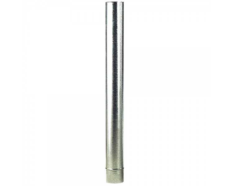 Wolfpack Tubo Estufa Acero Galvanizado Ø 130 mm, Ideal Estufas de Leña, Chimenea, Alta resistencia, Conducto Humos