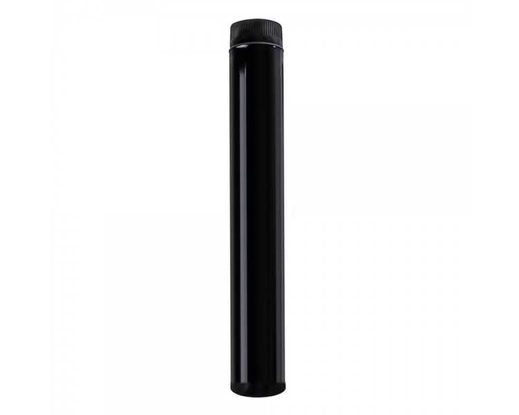 Wolfpack Tubo de Estufa Acero Vitrificado Negro Ø 100 mm. Ideal Estufas de Leña, Chimenea, Alta resistencia, Color Negro