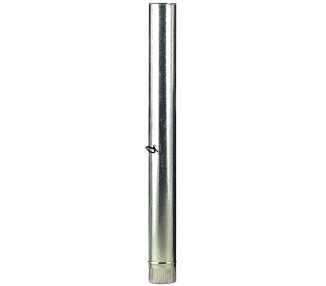 Wolfpack Tubo Estufa Acero Galvanizado Ø 110 mm, Ideal Estufas de Leña, Chimenea, Alta resistencia, Conducto Humos. Con Llave