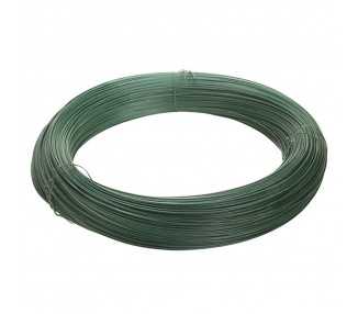 Alambre plastificado Verde Rollo 25 Kg. / Nº17