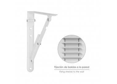 Palomilla Wolfpack Abatible Blanca 300 mm.