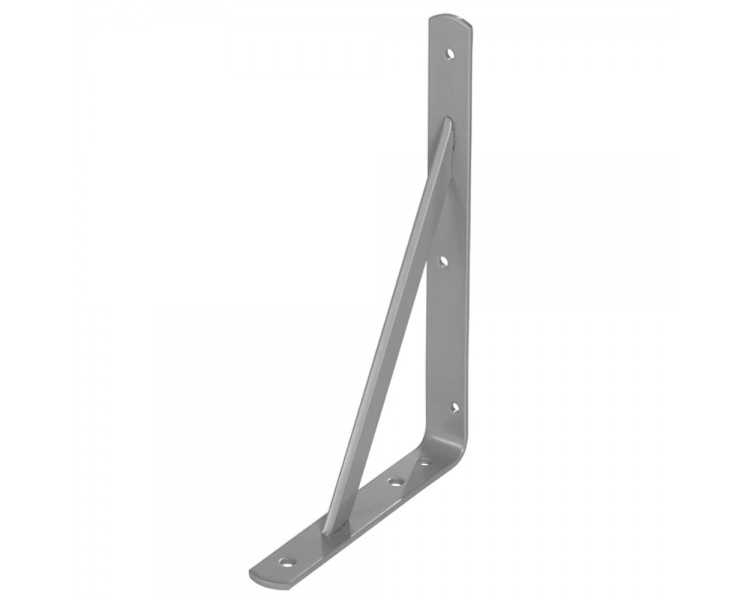 Palomilla Wolfpack Con Refuerzo Gris 300x200 mm.