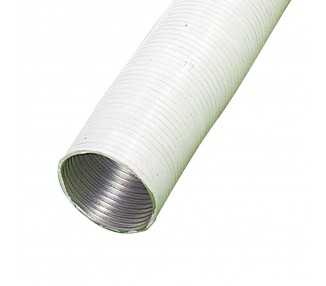 Tubo Aluminio Compacto Blanco Ø 100 mm. / 5 metros