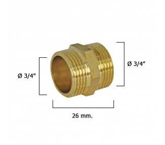 Machones Dobles Pulidos    3/4"