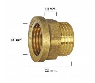 Alargadera Hexagonal Pulida 3/8x10