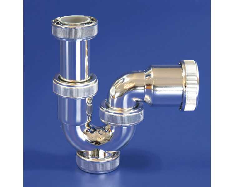 Sifon Curvo MetalizadoT-31  ME 1 1/2