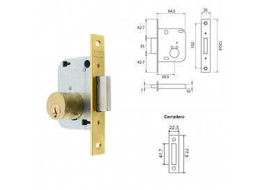 Cerradura Tesa 2001-hl/40