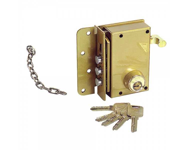 Cerradura Ucem Seguridad 4500-s/he/ Derecha