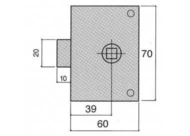 Picaporte Ucem  234-hz/60
