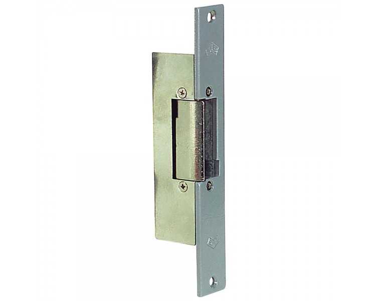 Cerradura Electrica Jis 12 Voltios 812-901G     Frente Gris