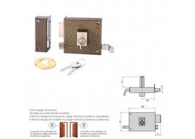 Cerradura Cvl 125a/  8/he Izquierda