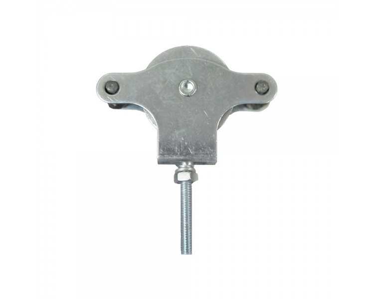 Polea Tendedero Wolfpack Zincado 40 mm. Roldana Metal con Tornillo