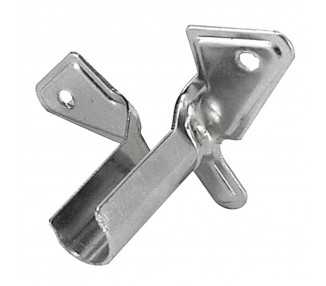 Soporte Barra 12 mm.Ø Cromo Lateral